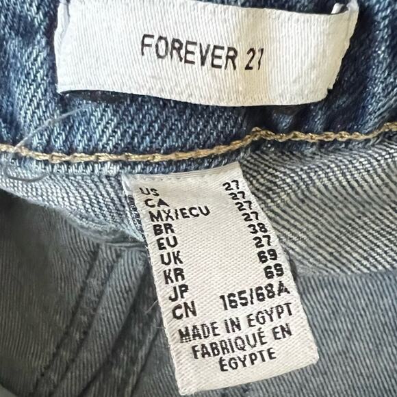 Dark Wash Flare Jeans Womens 27 Distressed Raw Split Hem Stretch Fall Western - Picture 6 of 7